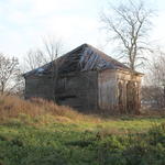 Усадьба Обуховичей: амбар (Великая Липа), ноябрь 2013